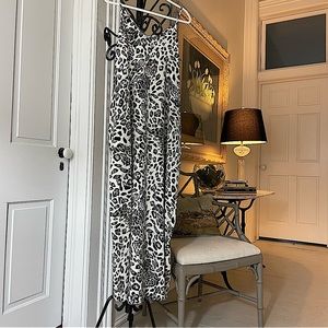 JODIFL Dress Womens Small Animal Print Summer Slip Boho Swim Coverup Casual